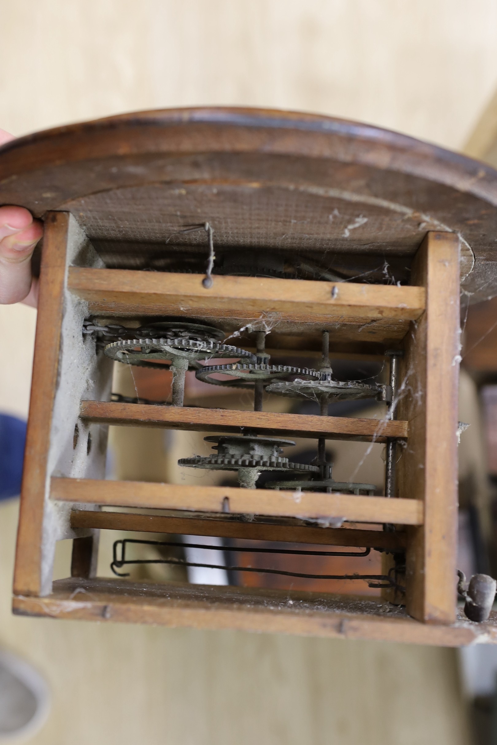 Seven various 19th century Black Forest clocks